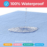 Utopia Bedding Washable Underpads 34" x 36" (Pack of 4), Waterproof Reusable Heavy Absorbency Incontinence Bed Pads for Adults, Kids, Elderly and Pets, Bedwetting Pads for Sofa and Couch (Blue) Utopia Bedding
