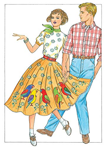 Creative Haven Fabulous Fashions of the 1950s Coloring Book (Adult Coloring Books: Fashion) Dover Publications