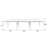 DOINUO White Party Tent 10'x30' Outdoor Wedding Canopy Tents for Parties with 5 Removable Sidewalls Waterproof Event Gazebo Shelter Tent Perfect for Birthday Wedding Graduation DOINUO