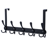 Encozy Over The Door Hooks,Coat Rack for Hanging Clothes Hat Towel (Heavy Duty Black 1pcs) … Encozy