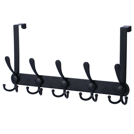 Encozy Over The Door Hooks,Coat Rack for Hanging Clothes Hat Towel (Heavy Duty Black 1pcs) … Encozy
