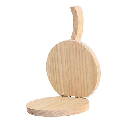 5 Inch Round Wooden Tortilla Press Maker Hardwood Mexican Tortillera Presser,Wood Flour Tortilla Press for Homemade Mexican Tortillas, Roti, Burritos, Taco - Shiny Wood Leefasy