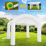 Heipigo 13'x10' Canopy Tent for Parties, Easy Outdoor Sun Shade, Large Inflatable Pop Up Tent, Foldable,for Events Carnival Catering Backyard Wedding Carpas para Patio-White (Without Blower Heipigo