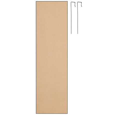 Americanflat 15x51 Over The Door Mirror - Hanging Full Length Mirror with Engineered Wood - Modern Mirror for Bathroom, Bedroom, Living Room - Mirrors for Wall Display and Home Decor - Black Americanflat