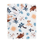 Lambs & Ivy (LAMCR) Lion King Adventure 3-Piece Mini Crib Bedding Set, Blue (790020) Lambs & Ivy