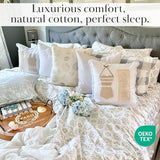 SouthShore FINE LIVING Aztec Dreams Collection, 300 Thread-Count, Premium Quality Single-Ply, Long Staple Cotton Sateen Duvet Cover Set, Twin / Twin XL, Lunar Grey Southshore Fine Living, Inc.