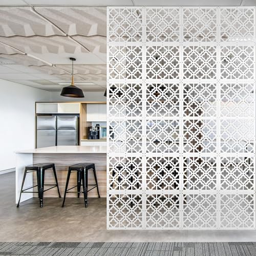 Boshen 24PCS Hanging Room Divider Wall Screen Panel Room Divider Panels Privacy Screen Divider Home Decor for Living Room Bedroom Home Office Restaurant Decor-Window Flower Boshen