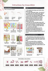 Bookshelf Stamped Cross Stitch Kits - Magical Book Counted Cross Stitch Kits for Beginners Adults Skull Needlepoint Cross-Stitch Patterns Dimensions Needlecrafts Embroidery Kits Arts and Crafts