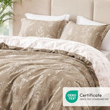 Love's cabin Light Taupe Twin Comforter Set - Twin XL Size Dorm Bedding, 2 Pieces Cute Floral Bedding Comforter Set, Soft Reversible Flowers Comforter, 1 Comforter & 1 Pillow Sham Love's cabin