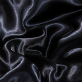 NTBED Silky Satin Comforter Set King Black, Soft Lightweight Microfiber Luxury Sexy Quilted Bedding Sets with 2 Matching Pillow Covers for Summer Spring Autumn NTBED