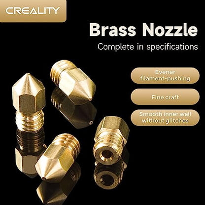 Creality Official Ender 3 0.4mm Nozzles 10 PCS, Brass 3D Printer Nozzles for Ender 3 V2/Ender 3 Pro/Ender 3 Max/Ender 5 Series and Sermoon D1 - WoodArtSupply