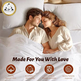 Shilucheng 100% Egyptian Cotton Queen Size Sheets Set - 1000 Thread Count，Luxury Cotton Bed Sheets，Breathable & Cooling Bedding and Pillow Cases, 16 Inch Deep Pocket - 4 Piece (White, Queen) Shilucheng