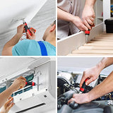 SHARDEN Ratchet Screwdriver 13-in-1 Ratcheting Screwdriver Set Multi Screwdriver Tool All in One with Torx Security, Flat Head, Phillips, Hex, Square and 1/4 Nut Driver Sharden