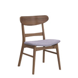 Christopher Knight Home Frances Mid-Century Modern Dining Chairs (Set of 4), 100% Polyester and Rubber Wood, Dark Gray, Walnut Christopher Knight Home