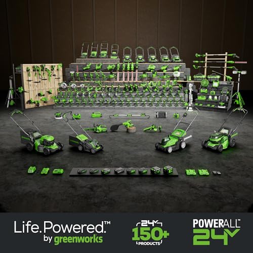 Greenworks 24V Brushless 1/2" Hammer Drill (530 in-lbs.) 2.0Ah Battery and Charger Included, DDG402 Greenworks