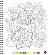 Brain Games - Color by Number - Large Print: Garden WoodArtSupply