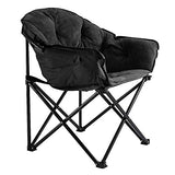 Urban Shop Sherpa Club Chair, Black 31.8D x 28.7W x 35.4H in Urban Lifestyle