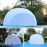 White Inflatable Igloo Dome Tent Portable Lightweight Blow-Up Gazebo Outdoor Air Cloud Tent Event Shelter for Garden Parties, Wedding Decor, Backyard Gatherings & Commercial Rental Generic