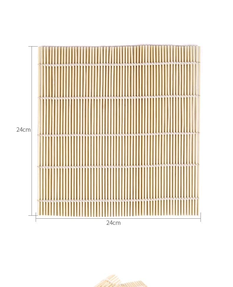 2 Pack Bamboo Sushi Rolling Mat, Sushi roll maker, Sushi bazooka (9.5" x 9.6")… BZG