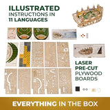 UGEARS Harry Potter Quidditch Pinball Machine - Wooden Models to Build for Adults with Engaging Gameplay - Wooden Pinball Machine Experience in 3D Puzzle Design - Ideal for Wooden Model Kits Fans UGEARS