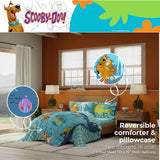 Franco Scooby Doo Scoobtober Bedding 7 Piece Super Soft Reversible Comforter and Sheet Set with Sham, Full, (Officially Licensed Product) Franco