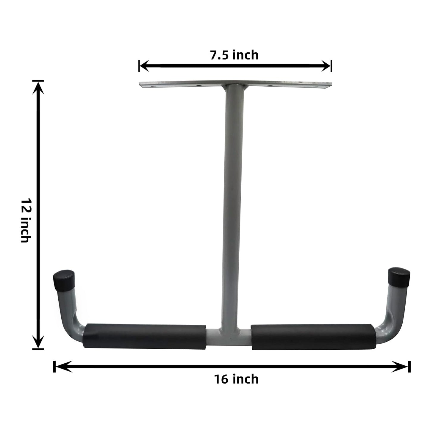 Fpz-bd 16.5 Inch Garage Ceiling Storage Racks,Heavy Duty Overhead Garage Storage Rack for Bike,Pipe,Ladder,Wood(2Pack,Gray,Included Plastic Anchors and Fixing Screws)