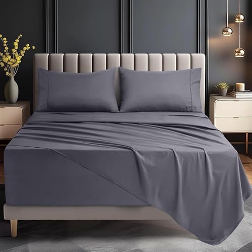 Utopia Bedding Twin Size Extra Deep Pocket Sheet Set – Fits Mattresses Up to 21 inches – Cooling, Soft & Breathable – Oeko-Tex 3 Piece Bed Sheets (Grey) Utopia Bedding