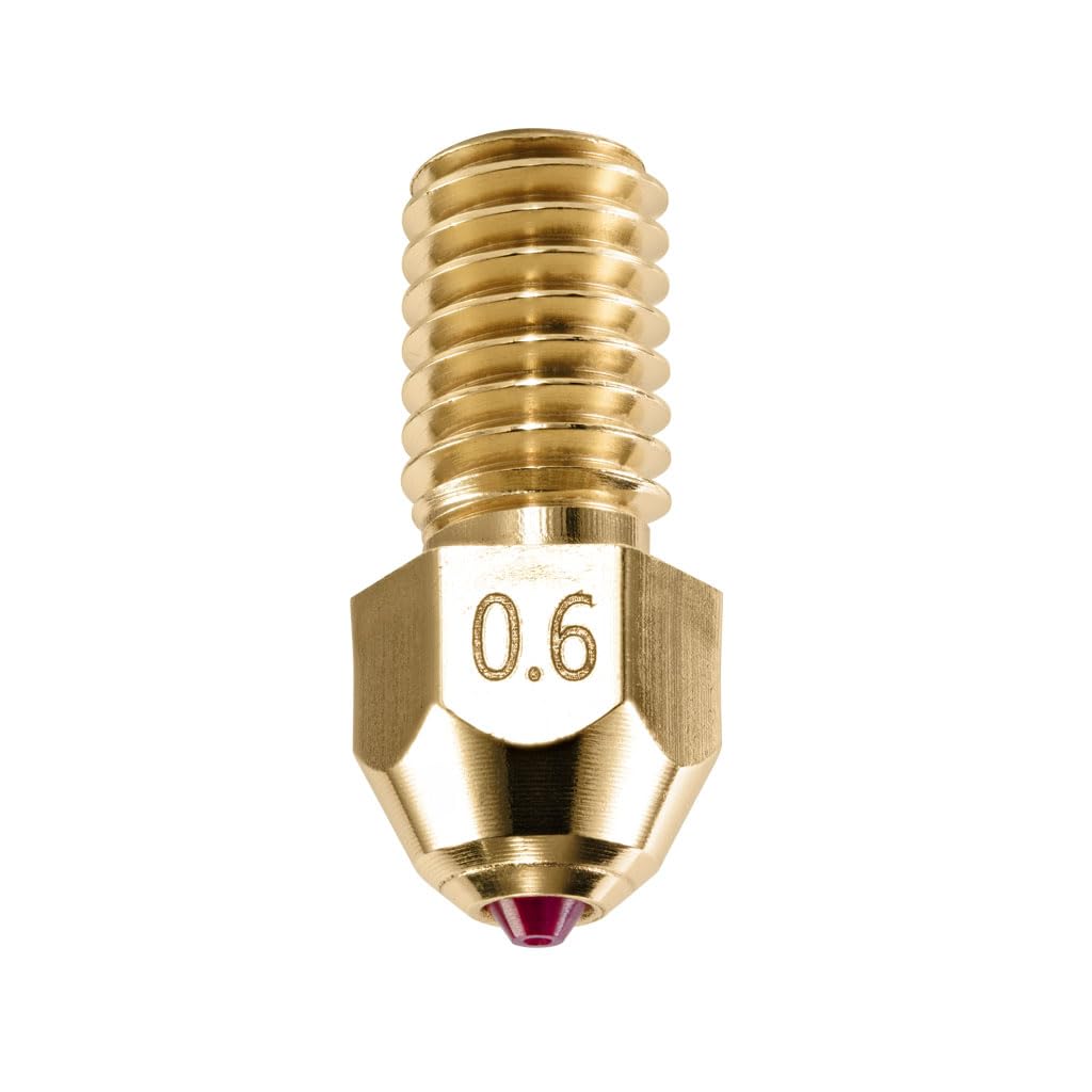 DUROZZLE Ruby Tip 3D Printer Nozzles for Elegoo Neptune 4/4 Pro, Hardened & Abrasion Resistant for Precision Additive Manufacturing (Neptune 4, 0.6mm) - WoodArtSupply