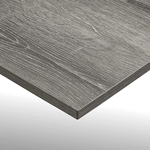 Bestier Rectangular Two Drawer Writing Computer Desk, Modern Engineered Wood Design, Stainless Steel Leg Frames, Modern Industrial Design, Gray Bestier