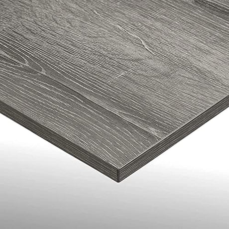 Bestier Rectangular Two Drawer Writing Computer Desk, Modern Engineered Wood Design, Stainless Steel Leg Frames, Modern Industrial Design, Gray Bestier