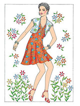 Creative Haven Fabulous Fashions of the 1970s Coloring Book (Adult Coloring Books: Fashion) Dover Publications