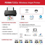 Canon USA PIXMA TS302a Wireless Inkjet Home Printer Canon