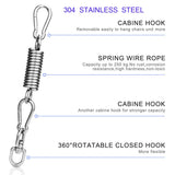 MEICOCO Heavy Bag Hanger, Heavy Bag Spring for Heavy Bag, Punching Bag Hanger Set with Carabiners and Spring for Punching Bags, Hammock up to 450lbs MEICOCO