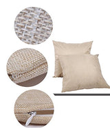 MELDIKISO 50pcs 18in Linen Pillow Case Cover, Sublimation Blanks Bulk, 18" x 18" Square Cushion Cover for DIY Heat Press Printing, Wholesale Blank MELDIKISO