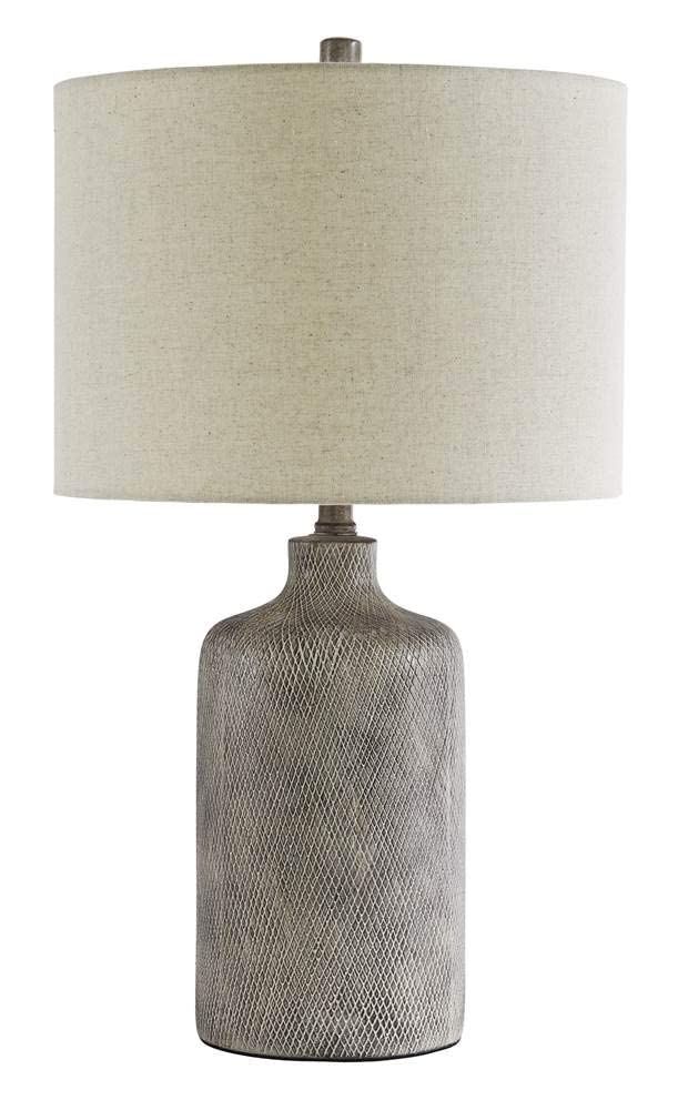 Signature Design by Ashley Linus Modern 25" Ceramic Table Lamp, Natural Stone Finish Signature Design by Ashley