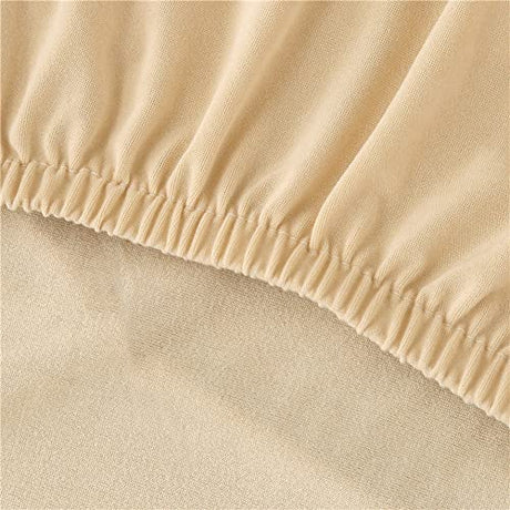 Futon Cover-Stretch Armless Futon Covers Full Size With Skirt Ruffled Futon Sofa Cover Washable Folding Sofa Bed Cover Soft Futon Couch Cover Slipcover With Elastic Bottom For Kids,Pets(Black) ANWUCHEN
