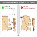 T4TREAM Farmhouse 6 Drawers Dresser for Bedroom, Wood Rustic Wide Chest of Drawers, Storage Dressers Organizer for Bedroom, Living Room, Hallway, Light Rustic Oak T4TREAM