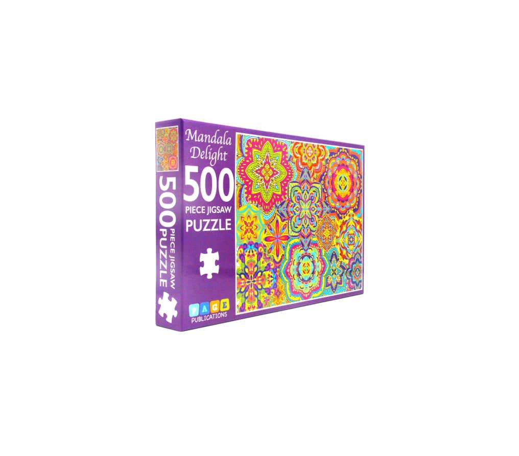 Page Publications Collection Jigsaw Puzzles for Adults 500 Piece | Mandala Puzzles | Puzzles for Kids & Teens, Fun Educational Games for Family Game Night PAGE PUBLICATIONS