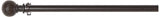 Home Décor Int'l Wood Ball Drapery Rod Set, 36-72", Brown Oak (JC-21095CO) Home Décor Int'l