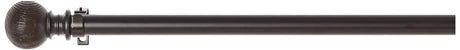 Home Décor Int'l Wood Ball Drapery Rod Set, 36-72", Brown Oak (JC-21095CO) Home Décor Int'l