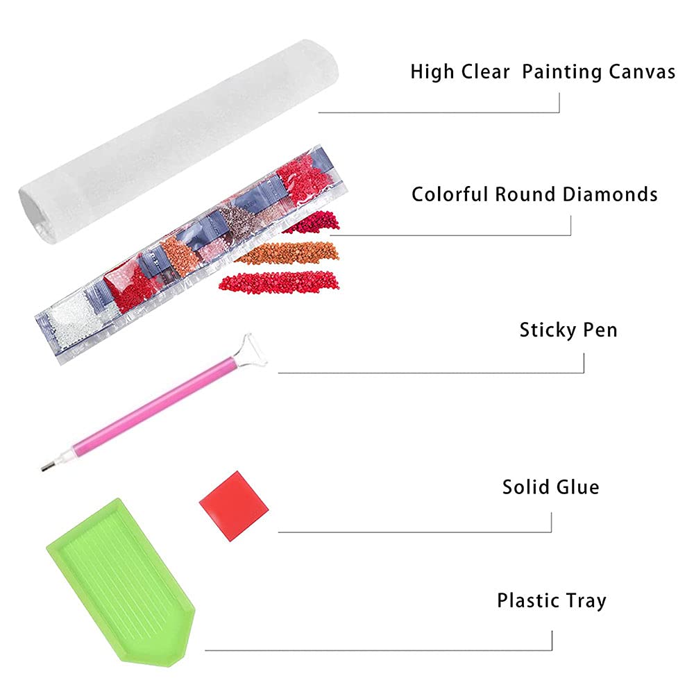 Bysincy 5D DIY Diamond Painting Kits for Adults Sunflower 12x16inch,Round Full Drill Resin Beads Diamond Art Dots Craft Set,Be Still and Know That I Am God Bysincy