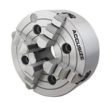 Accusize Industrial Tools 6'' 4-Jaw Independent Lathe Chucks, Plain Back, Semi-Steel Body, Including 1 Set Of Reversible Jaws, 0557-0006 Accusize Industrial Tools