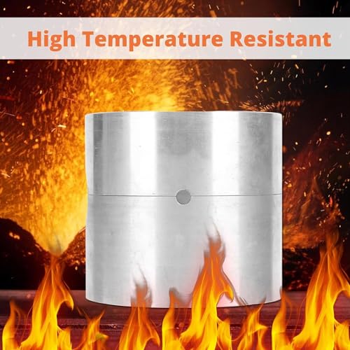 Sand Casting Sandbox, Aluminum Alloy Delft Clay Casting Molds, Small DIY Metal Jewelry Casting Mold, High Temperature Jewelry Ring Casting Sandbox Melting Pot for Jewelry Makers VINGVO