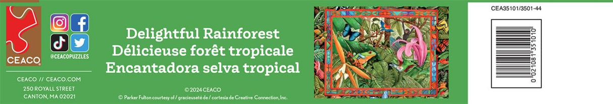 Ceaco - Parker Fulton - Delightful Rainforest - 2000 Piece Jigsaw Puzzle Ceaco