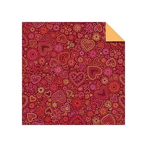 Origami Paper 100 sheets Hearts & Flowers 6" (15 cm): Tuttle Origami Paper: High-Quality Double-Sided Origami Sheets Printed with 12 Different Patterns: Instructions for 6 Projects Included - WoodArtSupply