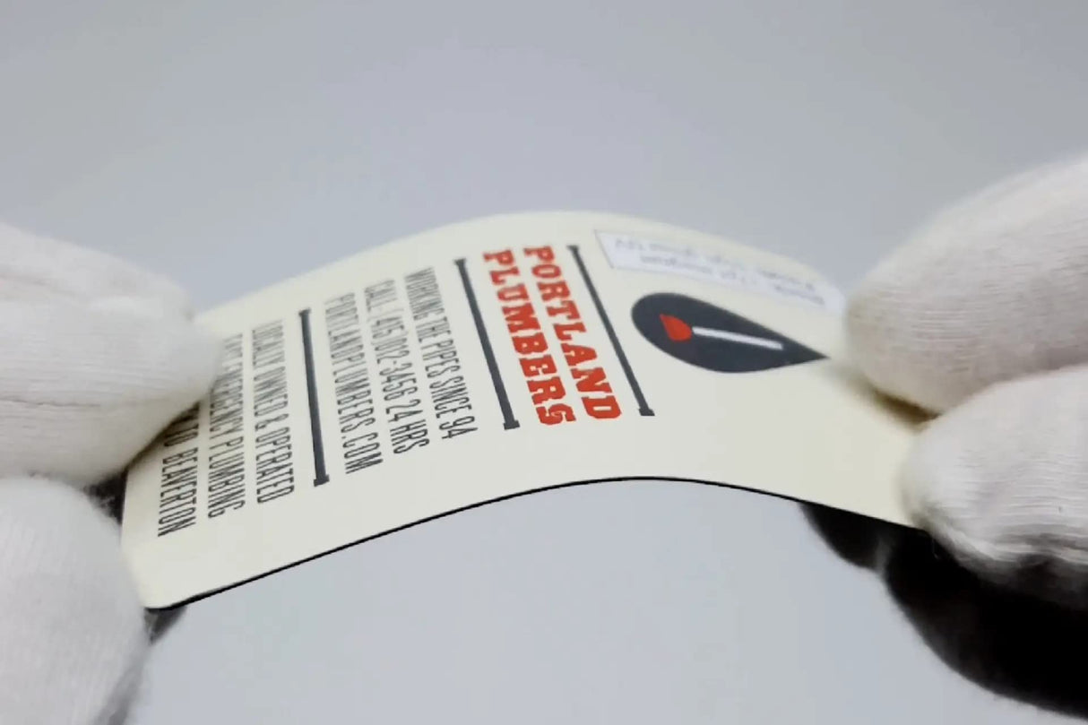 LLPT Self Adhesive Business Card Magnets 100 Packs Easy Peel Stick Promotion Small Magnetic Sheet for Business Marketing Card Teaching Schedule Photo Wall(BCM100) LLPT