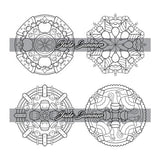 100 Mini Mandalas: A Mandala Coloring Book for Adults and Kids with Easy, Cute, and Tiny Designs for Stress Relief and Relaxation WoodArtSupply