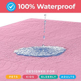 Utopia Bedding Washable Underpads 34" x 52" (Pack of 4), Waterproof Reusable Heavy Absorbency Incontinence Bed Pads for Adults, Kids, Elderly and Pets, Bedwetting Pads for Sofa and Couch (Pink) Utopia Bedding