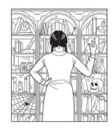 Wednesday: An Unofficial Coloring Book of the Morbid and Ghastly (Unofficial Wednesday Books) WoodArtSupply