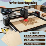 12 Pack Basswood Sheets 12"x12"x1/8", 3mm Basswood for Laser Cutting and Engraving, Unfinished Wood for Crafts, DIY Ornaments and Architectural Models, Wood Burning SPROOKJE